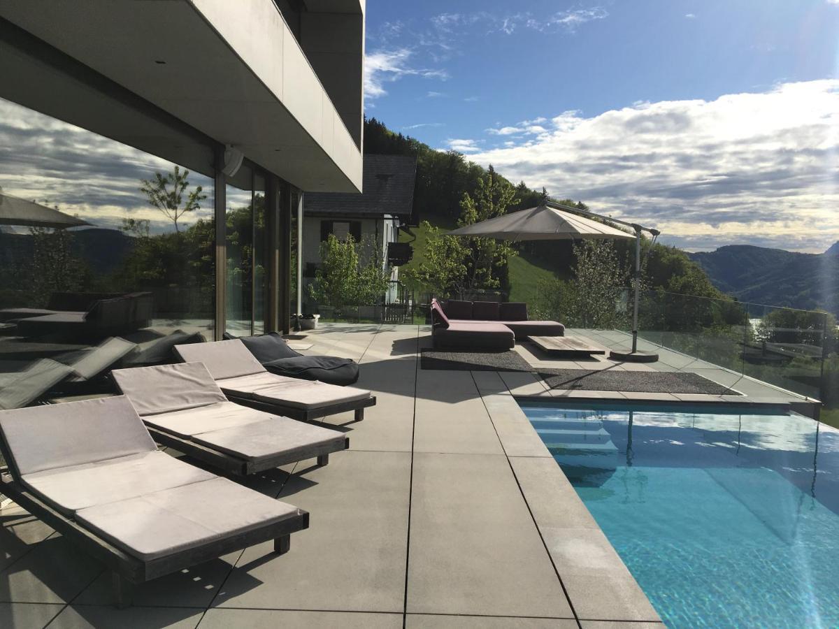 Attersee Luxury Design Villa With Dream Views, Large Pool And Sauna Nussdorf am Attersee Eksteriør billede
