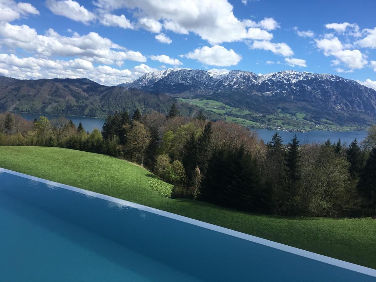 Attersee Luxury Design Villa With Dream Views, Large Pool And Sauna Nussdorf am Attersee Eksteriør billede