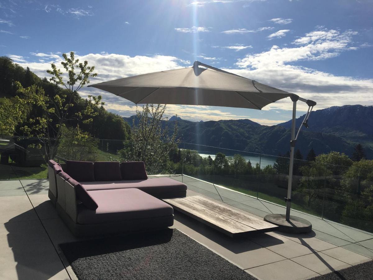 Attersee Luxury Design Villa With Dream Views, Large Pool And Sauna Nussdorf am Attersee Eksteriør billede