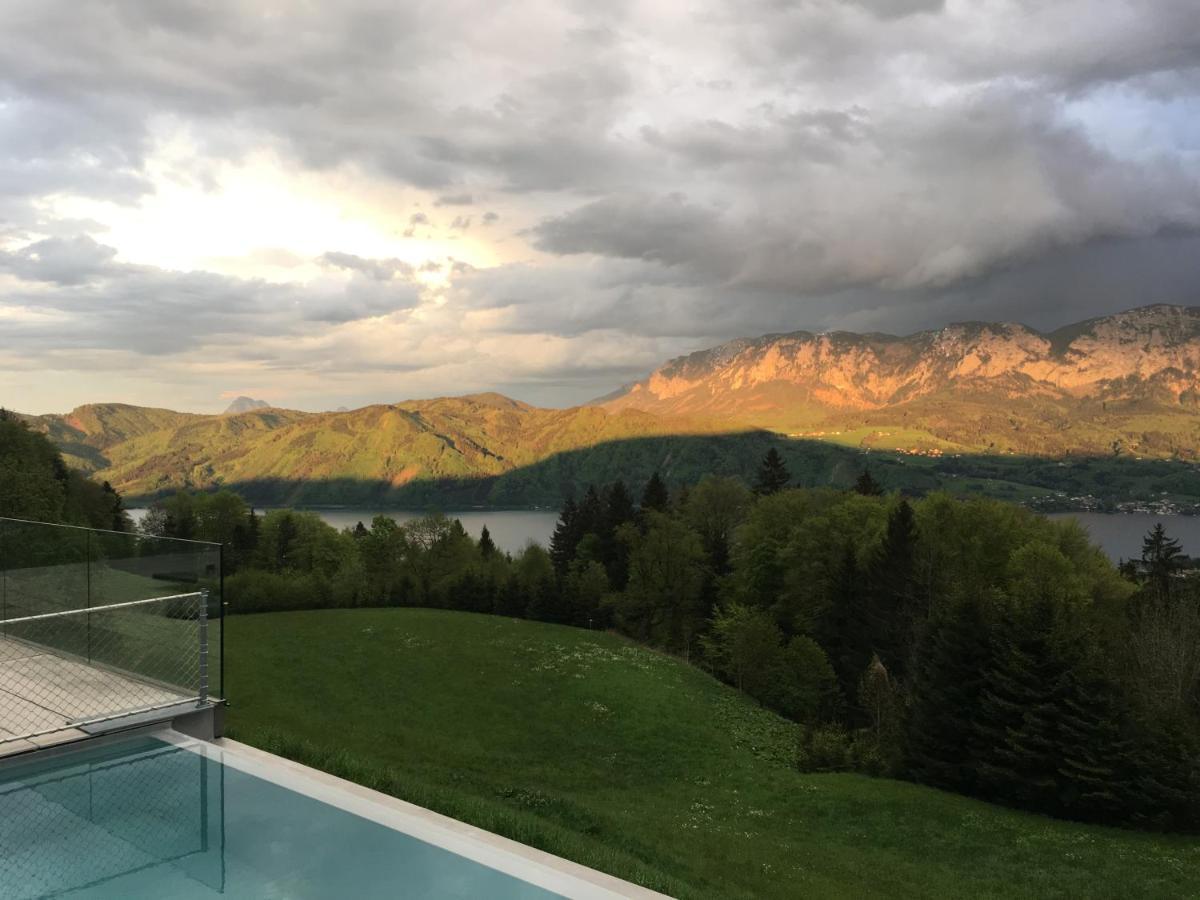 Attersee Luxury Design Villa With Dream Views, Large Pool And Sauna Nussdorf am Attersee Eksteriør billede
