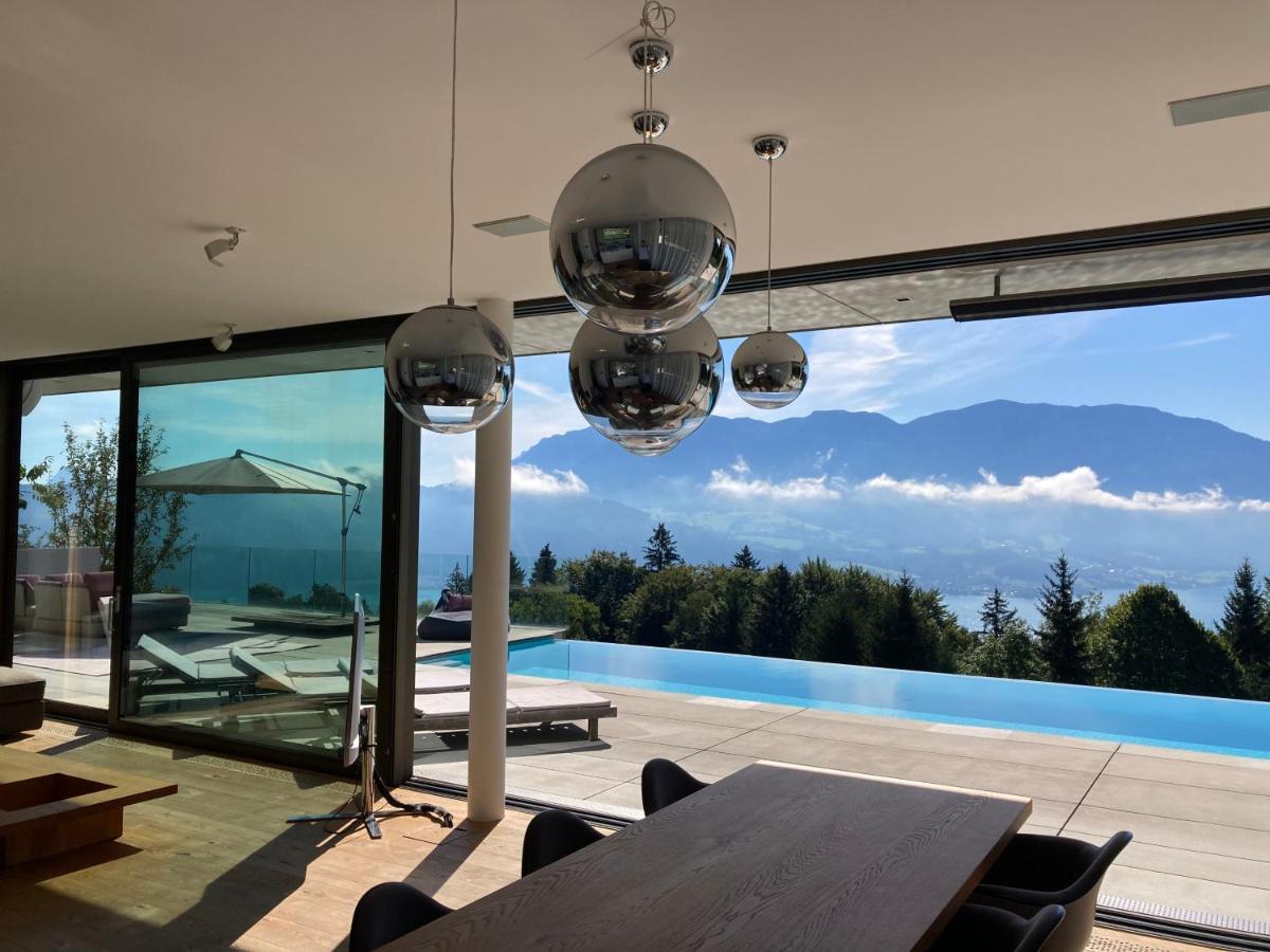 Attersee Luxury Design Villa With Dream Views, Large Pool And Sauna Nussdorf am Attersee Eksteriør billede